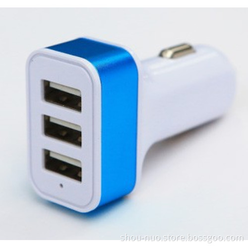 Tablet car adapter 3 in 1 with hub ports usb,for samsung super fast mobile power adapter ,for ipad multi car wall adapter